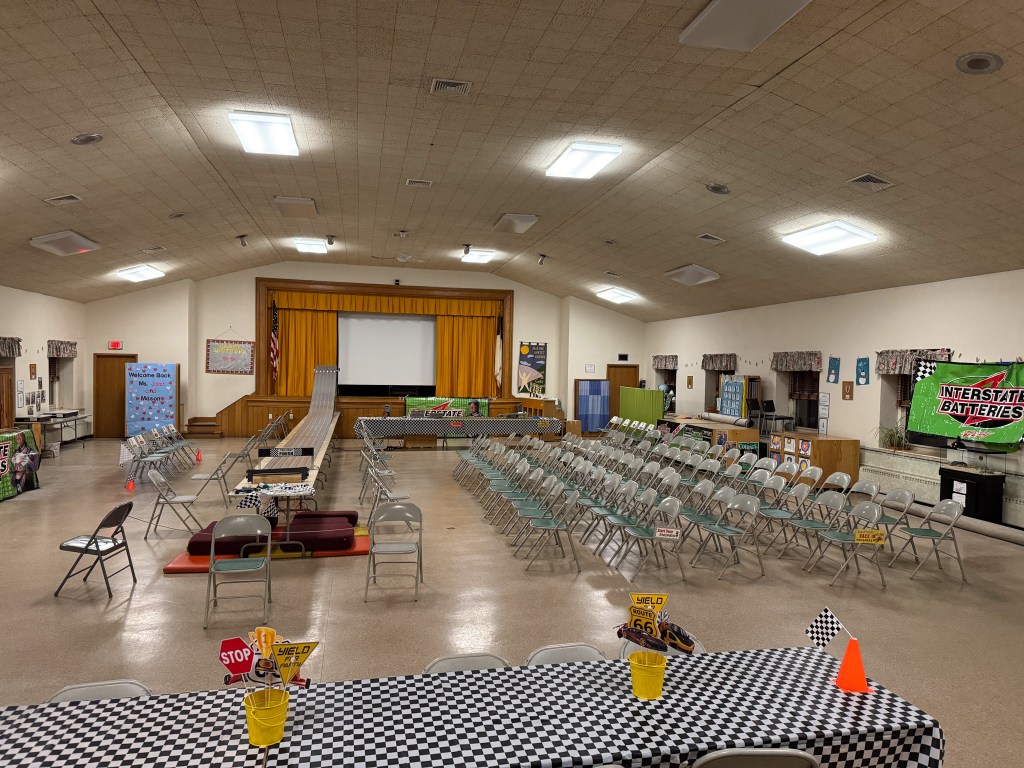 Pinewood Derby Setup